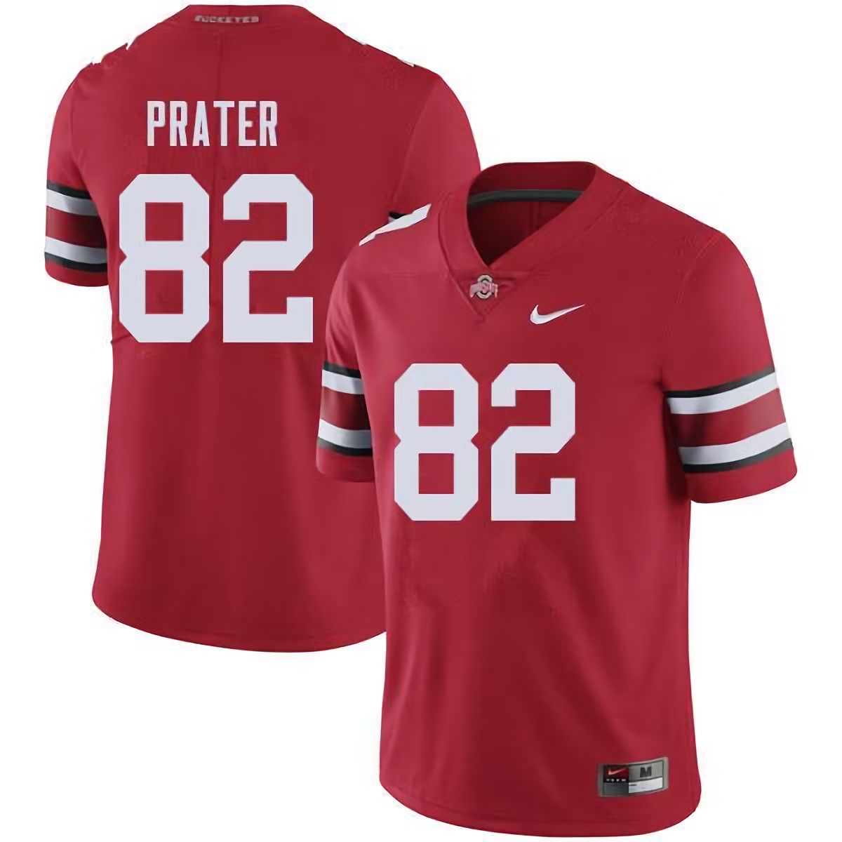 Garyn Prater Ohio State Buckeyes Men's NCAA #82 Nike Red College Stitched Football Jersey VFE4556BR